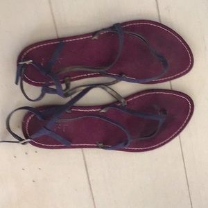 Loft strappy sandals, women’s size 8.